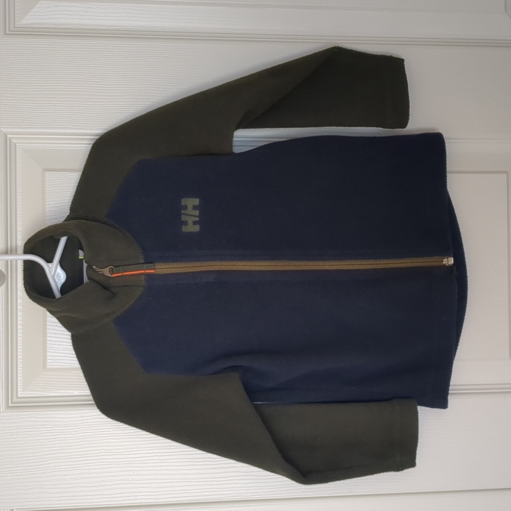 Helly Hansen 3T Olive and Navy Polartec Fleece Jacket